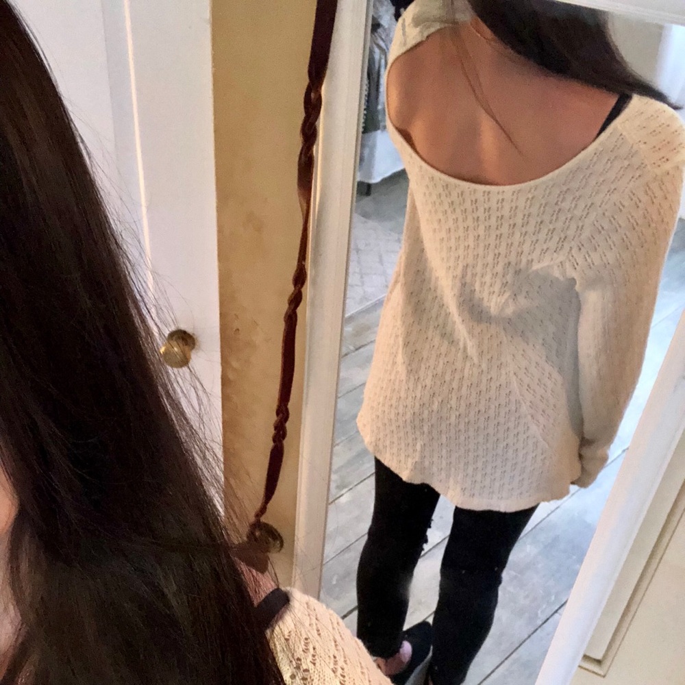 Cream colored knit